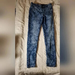 Girls 16 So flower skinny jeans